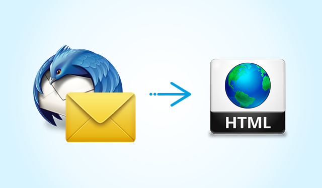 Thunderbird MBOX and HTML logo