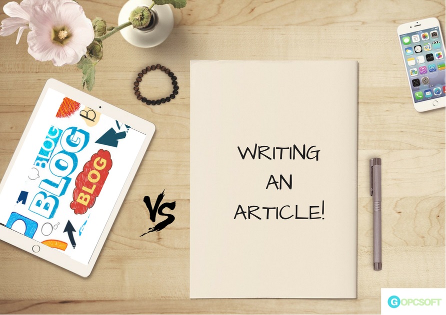 Writing an Article vs. Writing a Blog Post